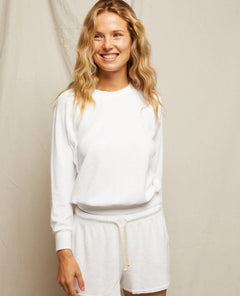 Perfect Saylor White Sweatshirt - PINK ARROWS
