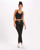 Performance Jogger Black Heather Long - PINK ARROWS