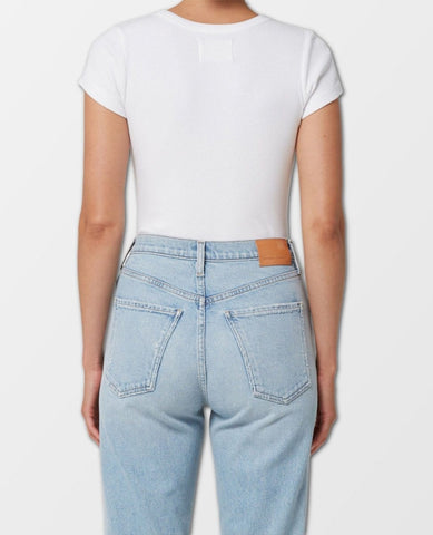 Pierre Organic Tee White - PINK ARROWS