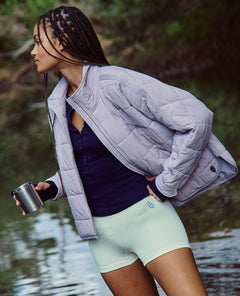 Pippa Packable Puffer Oyster Jacket - PINK ARROWS