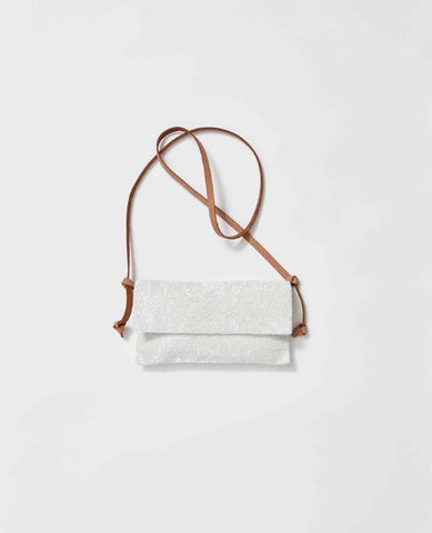 Plus One Embellished Cros Bag Ivory - PINK ARROWS
