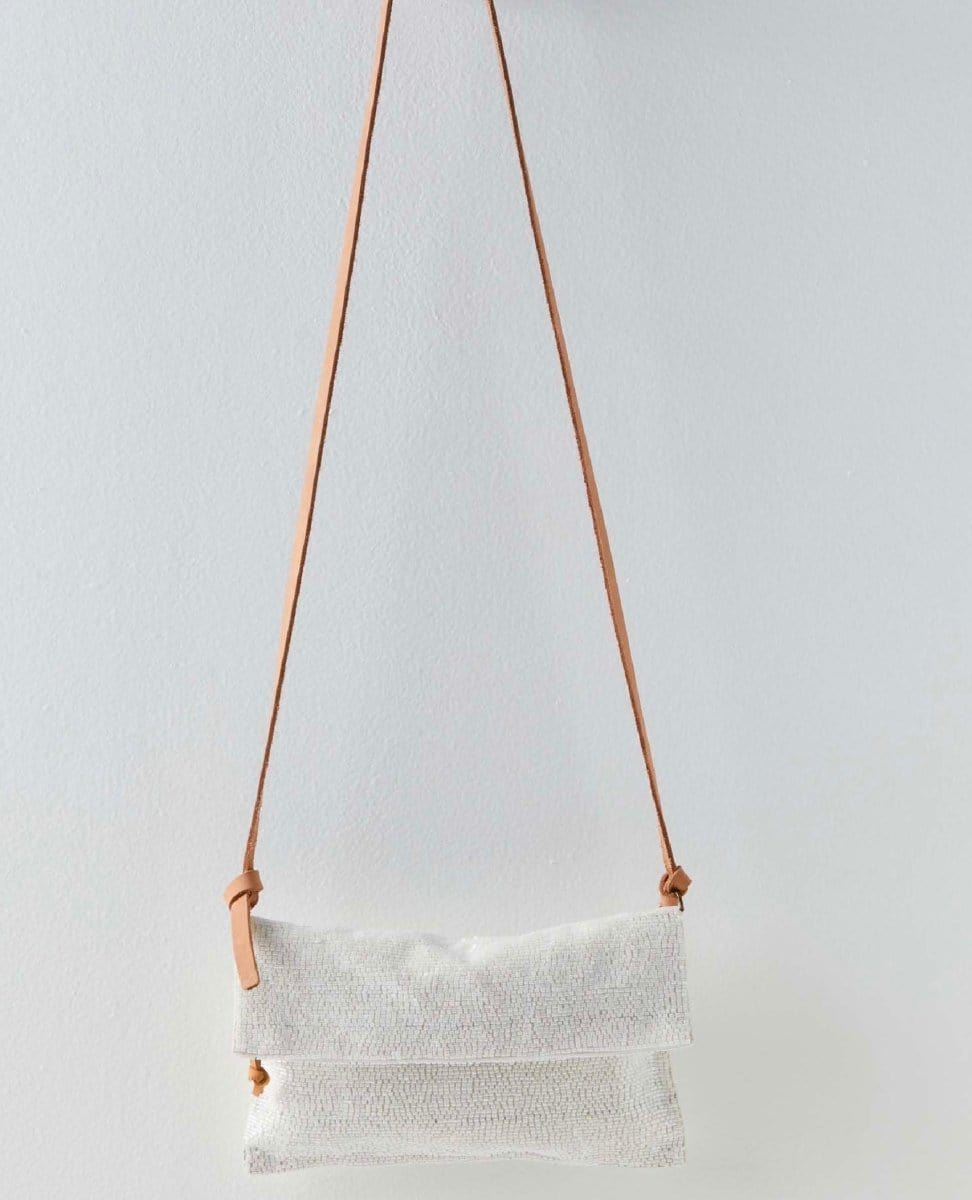 Plus One Embellished Cros Bag Ivory - PINK ARROWS