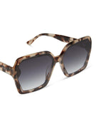 Presley Cream Tortoise Grey Gradient Sunglasses - PINK ARROWS