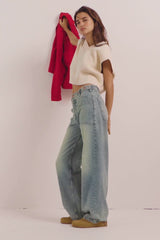 Free People Palmer Loose Jean in La La Land