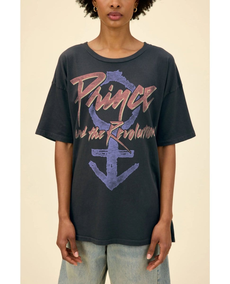 Prince and the Revolution Black TShirt - PINK ARROWS