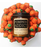 Pumpkin Addict Soy Candle - PINK ARROWS