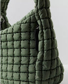 Quilted Carryall Seagrass - PINK ARROWS
