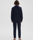 Raleigh Zip Sweatshirt Navy - PINK ARROWS