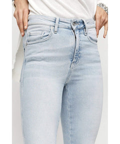Raw Edge High Rise Skinny Havanna Blue - PINK ARROWS