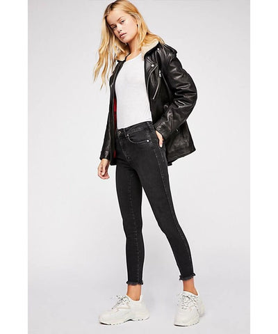 Raw High - Rise Jegging Vintage Black - PINK ARROWS