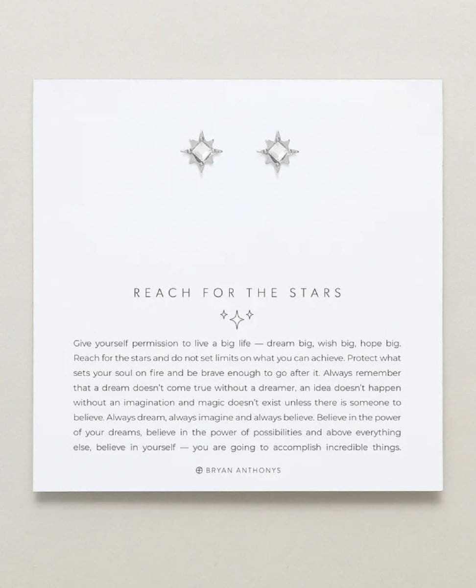 Reach For The Stars Earrings Silver - PINK ARROWS