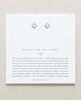 Reach For The Stars Earrings Silver - PINK ARROWS