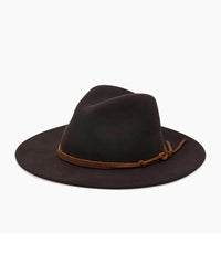 Restocked Billie Felt Fedora Chocolate - PINK ARROWS