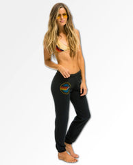 Restocked Charcoal Aviator Nation Logo Sweatpants - PINK ARROWS