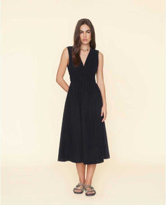 Restocked Cyra Dress Navy - PINK ARROWS