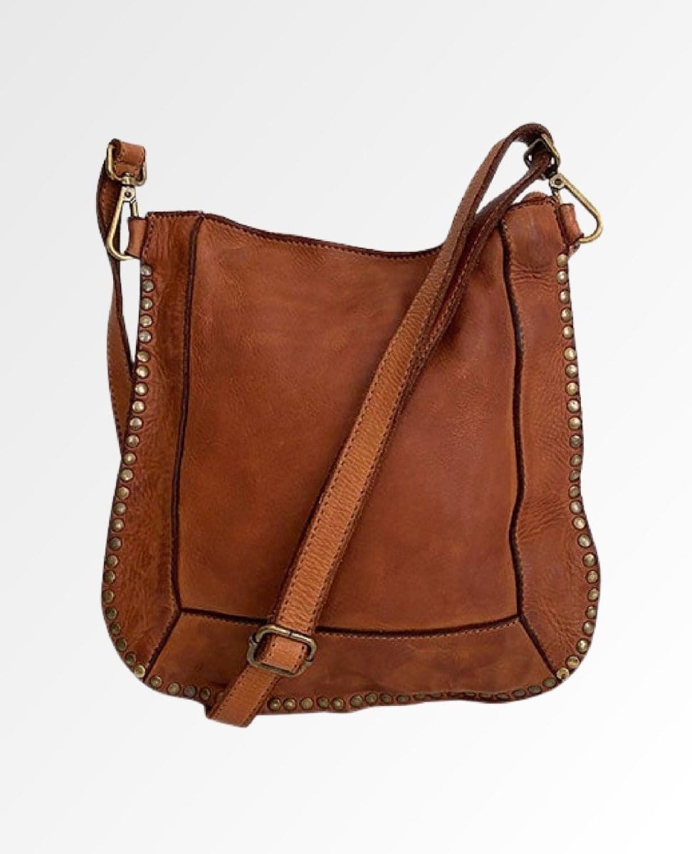 Restocked Lea Crossbody Cognac - PINK ARROWS