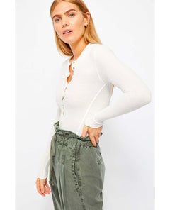 Restocked One of the Girls Thermal Ivory - PINK ARROWS