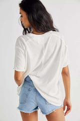 Restocked Perfect BF Tee Gardenia - PINK ARROWS
