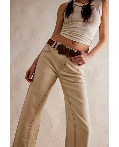 Risk Taker Jeans Ecru - PINK ARROWS