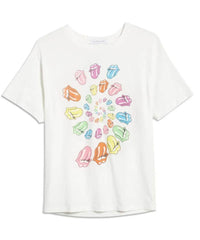 Rolling Stone Spiral Boyfriend Tee - PINK ARROWS
