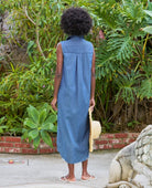 Rory Sleeveless Dress Vintage Indigo - PINK ARROWS