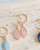 Rose Gold Hoop Earrings - PINK ARROWS