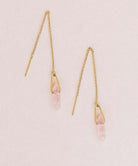 Rose Quartz Gemstone Threader - PINK ARROWS