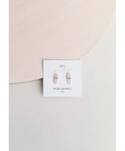 Rose Quartz Mineral Point Love Earrings - PINK ARROWS