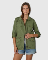 Ruby Army Jacket Moss - PINK ARROWS