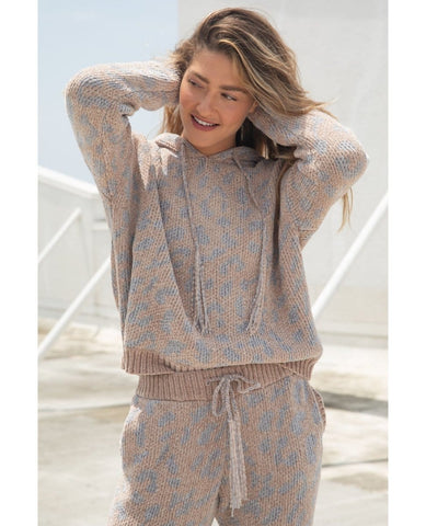 Savannah Hoodie Grey Camo - PINK ARROWS