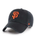 SF Giants Baseball Hat Black Clean Up - PINK ARROWS