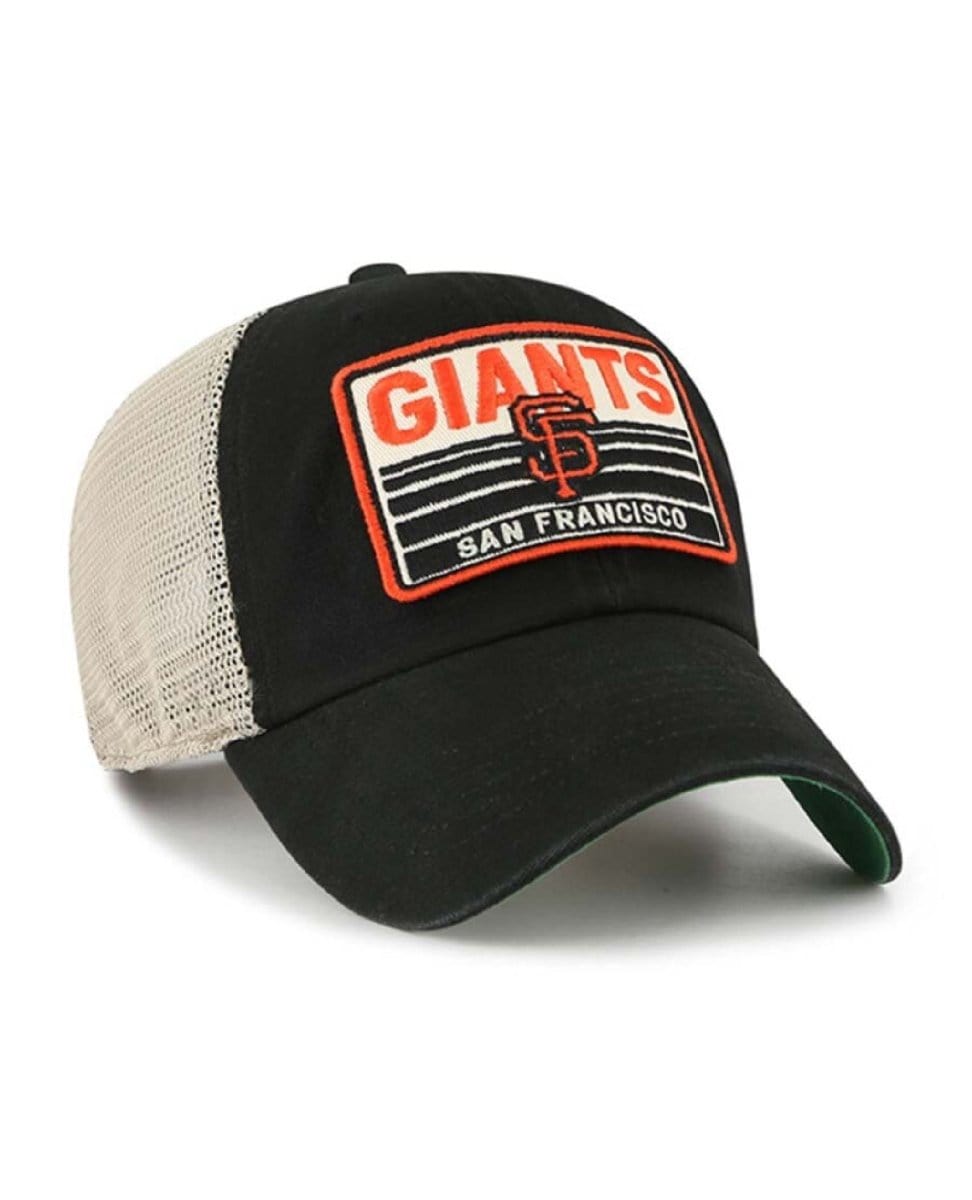 SF Giants Baseball Hat Black Four Stroke Clean Up - PINK ARROWS