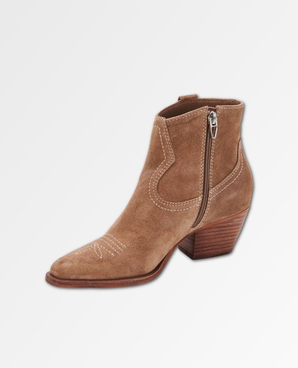 Silma Booties Truffle Suede - PINK ARROWS