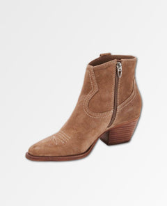 Silma Booties Truffle Suede - PINK ARROWS