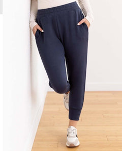 Slim Petite Pant 25" Navy - PINK ARROWS