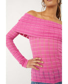 Snowbunny GF Rib Fuschia Fizz - PINK ARROWS