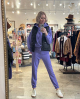 Softest Fleece Sweatpant Iris - PINK ARROWS