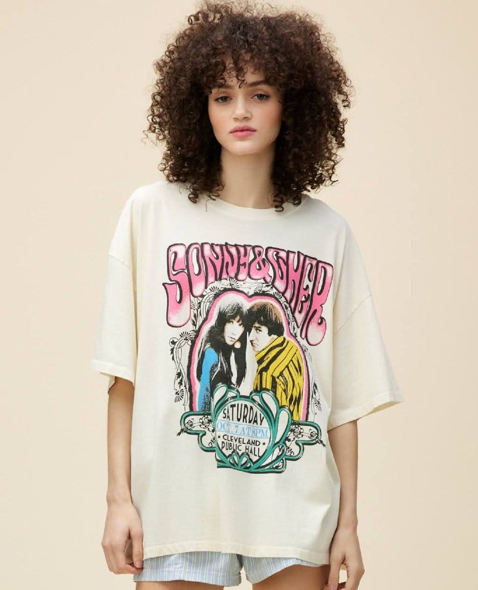 Sonny & Cher Public Hall Vintage White One Size - PINK ARROWS