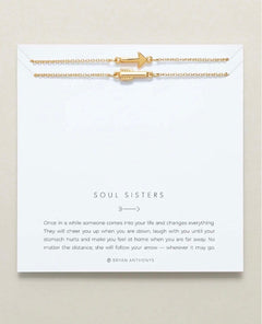 Soul Sisters Necklace Set Gold - PINK ARROWS