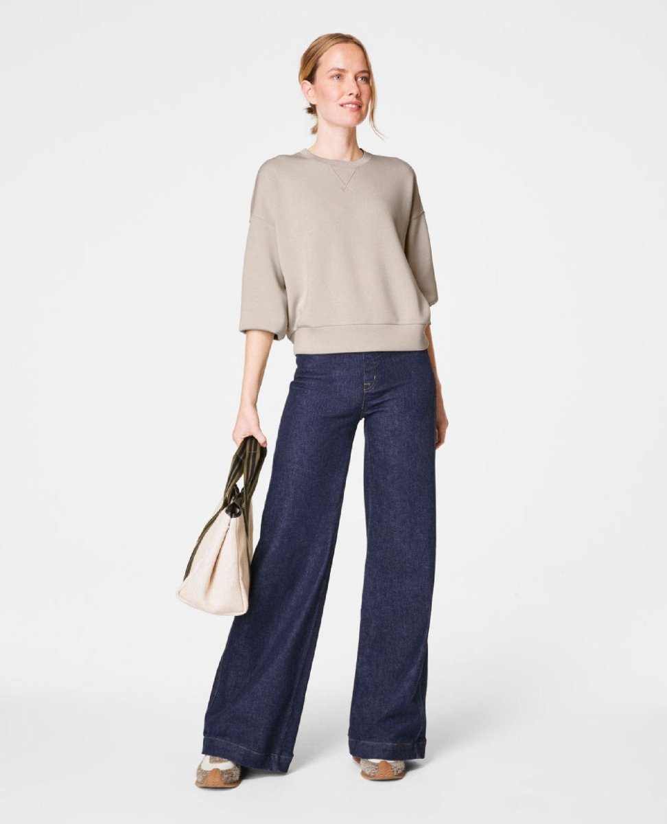 Spanx® Airessentials Crewneck Bone - PINK ARROWS