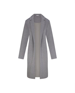 Spanx® Airessentials Long Jacket Heather Grey - PINK ARROWS