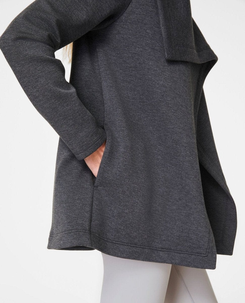Spanx® Airessentials Open Wrap Cardigan Heather Grey - PINK ARROWS