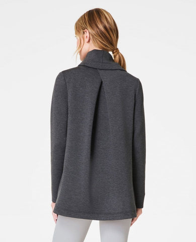 Spanx® Airessentials Open Wrap Cardigan Heather Grey - PINK ARROWS