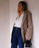 Spell Arizona Blazer in Check - PINK ARROWS