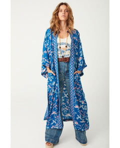 Spell Desert Bandita Kimono Cobalt - PINK ARROWS