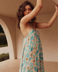 Spell Goldie Dress Lagoon - PINK ARROWS