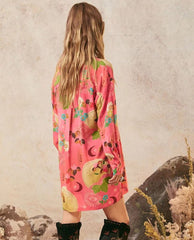 Spell Libertine Shirt Dress Cayenne - PINK ARROWS