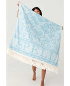 Spell Love Note Towel Sky - PINK ARROWS