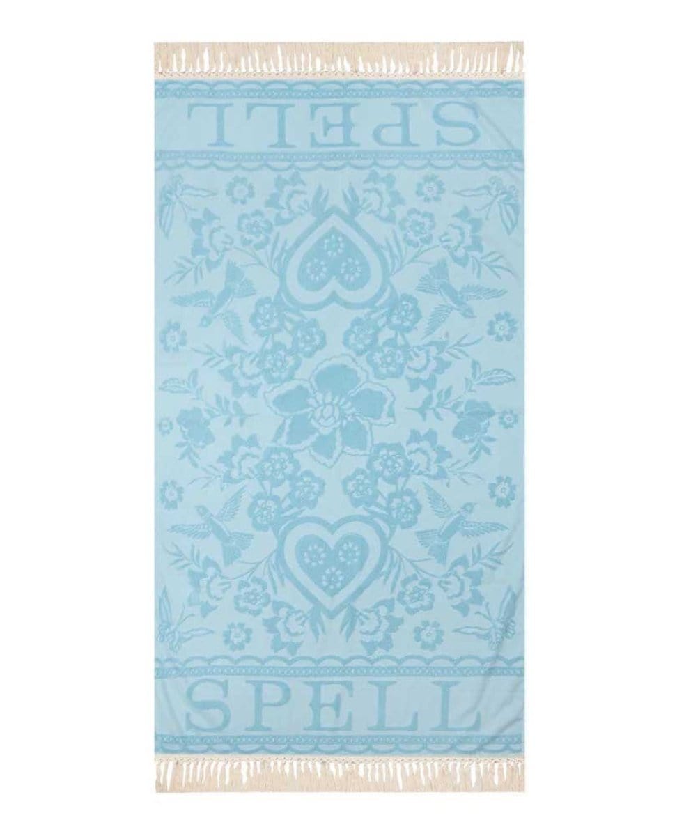 Spell Love Note Towel Sky - PINK ARROWS