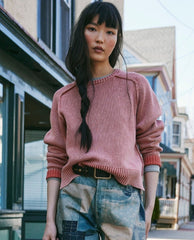 Spring Street Pullover Bijou Sweater - PINK ARROWS
